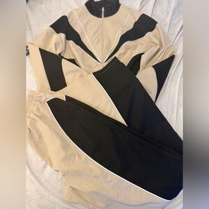 Stylish Black and Tan Women's track suit